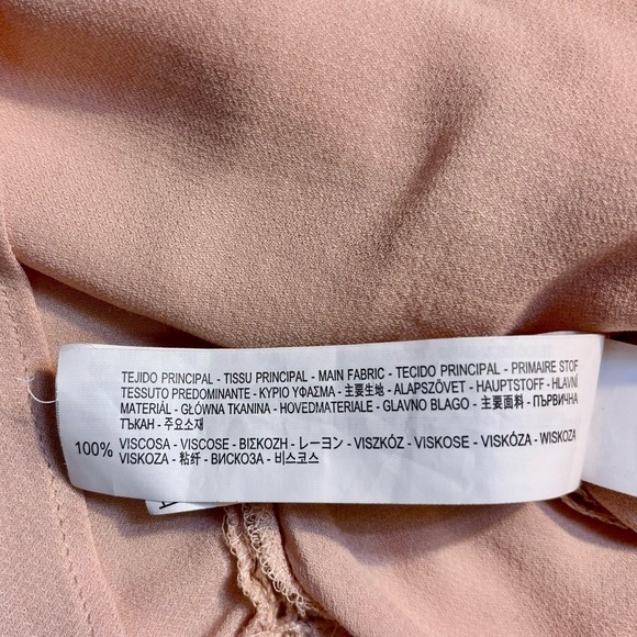 Zara Basic Top Medium Pale Pink Sleeveless Tunic Eyelets Trim Viscose Liteweight - Picture 11 of 14